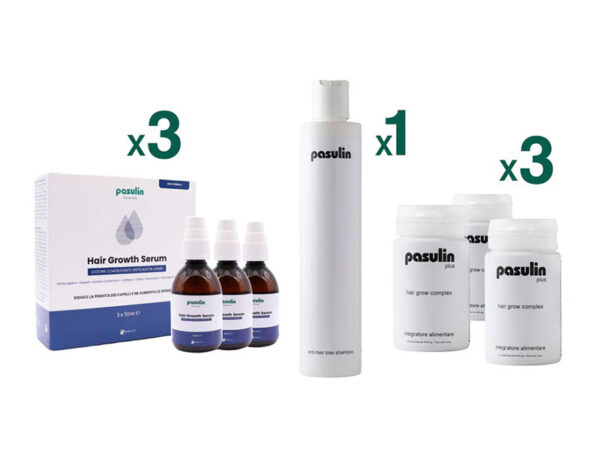 Pasulin KIT Doppia Azione Plus - Pacchetto Anticaduta 3 mesi